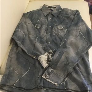 Men’s Couture button down shirt.